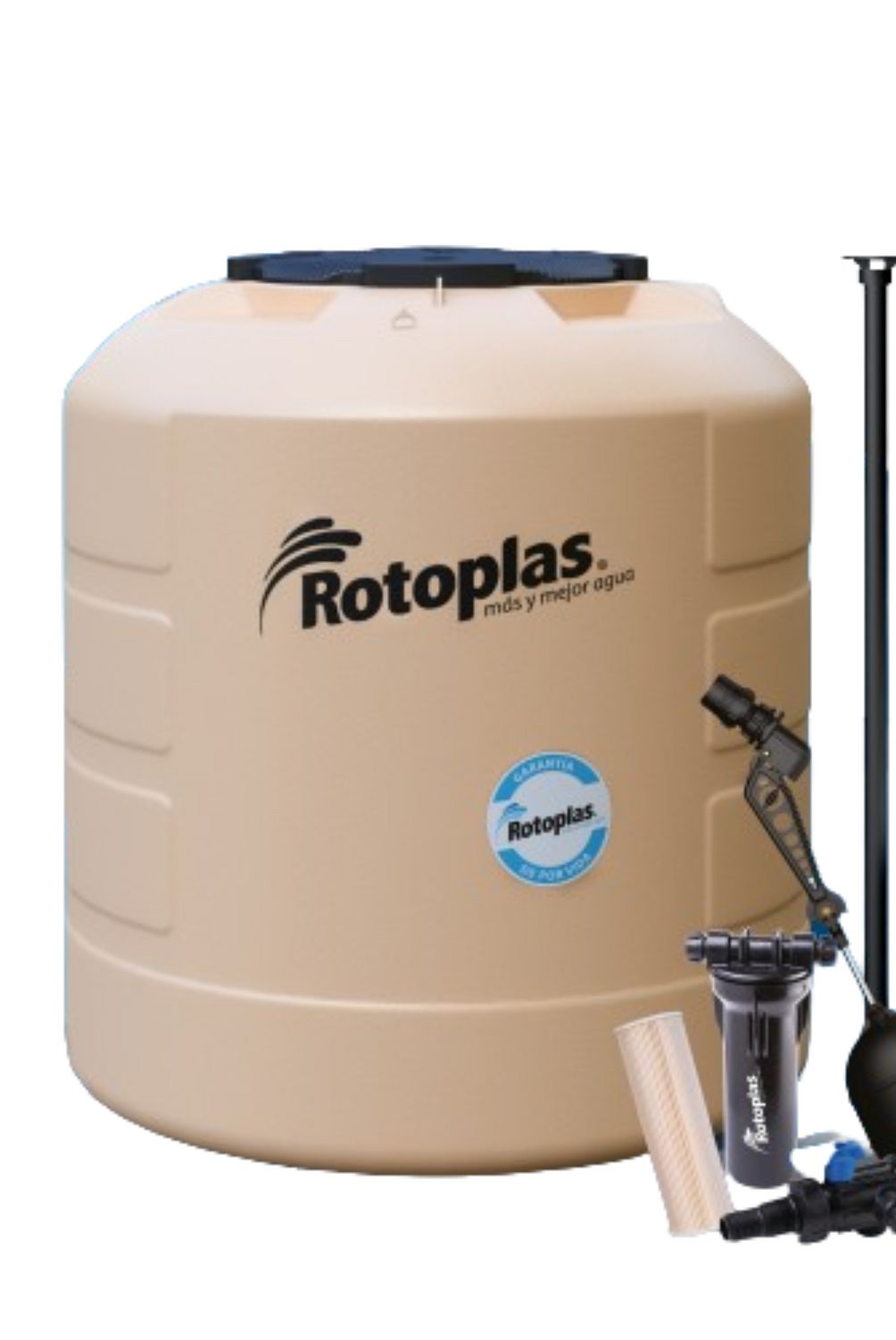 ROTOPLAS - Tanque Plus + 1100L Arena Rotoplas + Accesorios