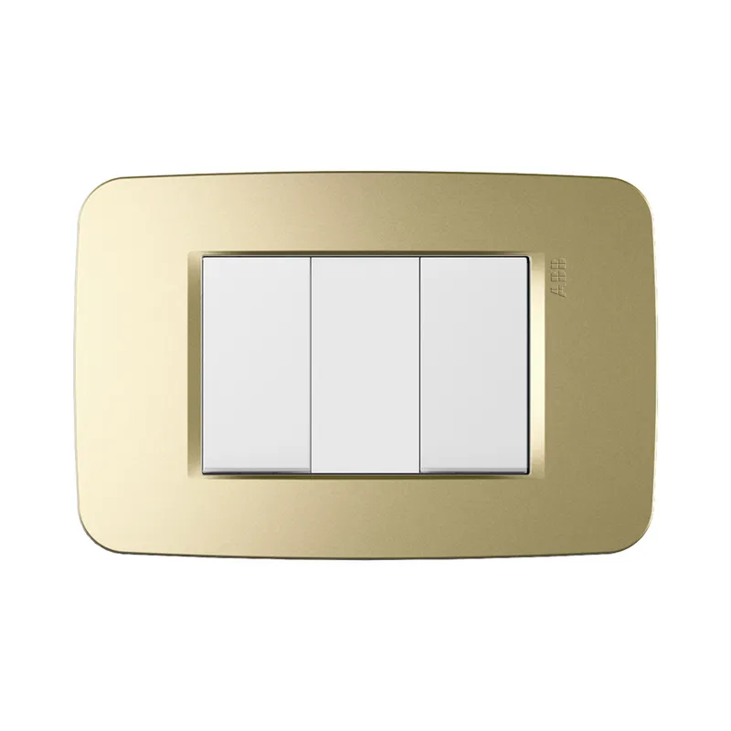 ABB - Interruptor Doble 1M+1M Champagne Origen Abb