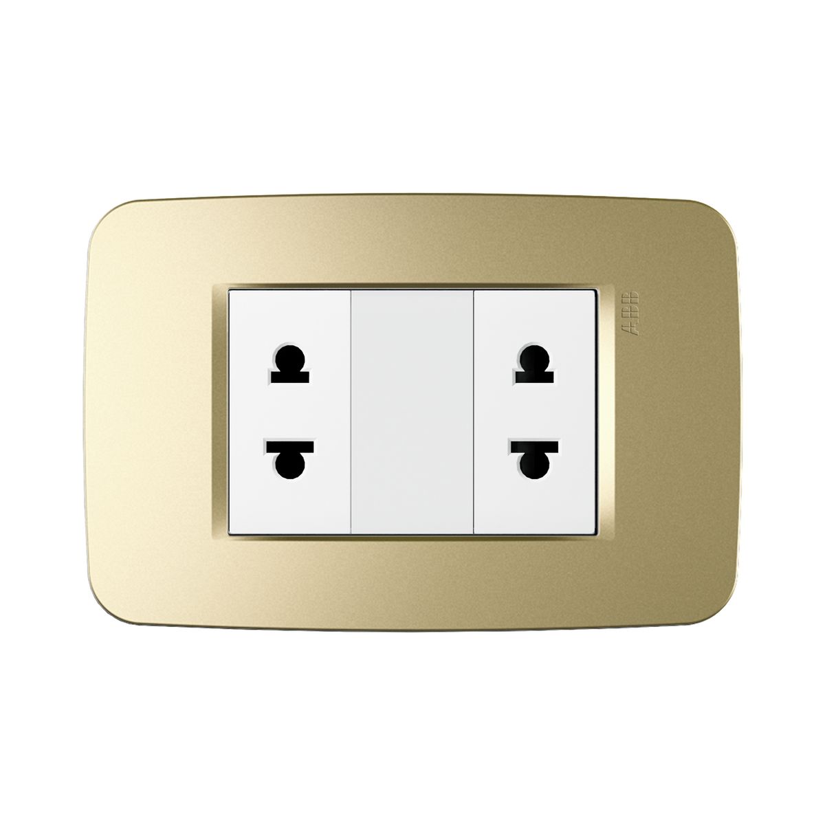 ABB - Tomacorriente Duplex 3M Euroamericano Champagne Origen Abb