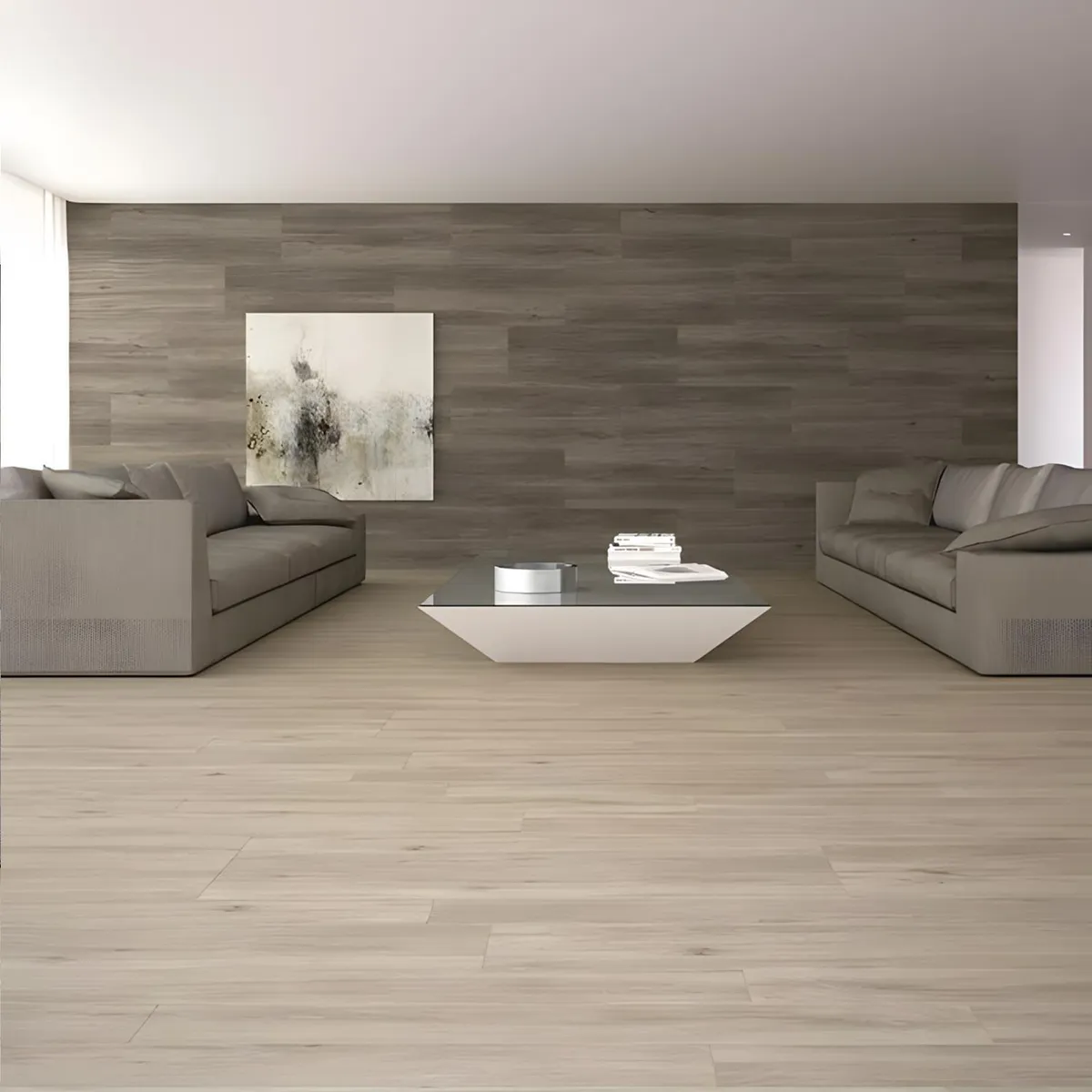 BALDOCER - Porcelanato Marrón 20x120cm 1.20m2 Maderado Mate Maryland Nogal