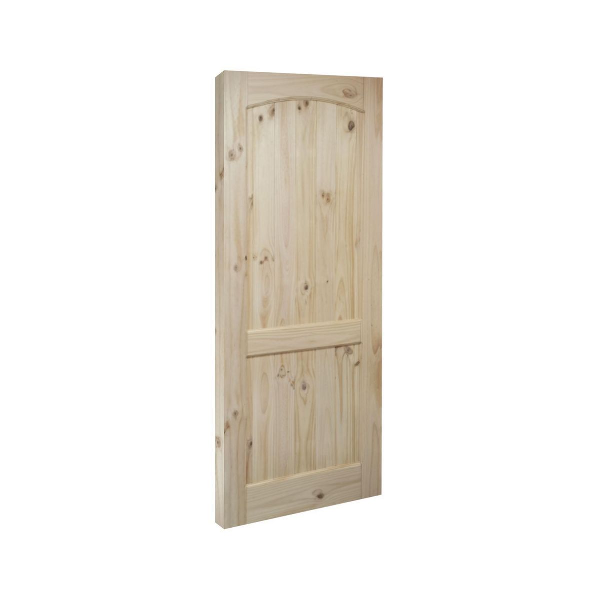 DIMFER - Puerta de madera Principal Pino color Natural Pucon