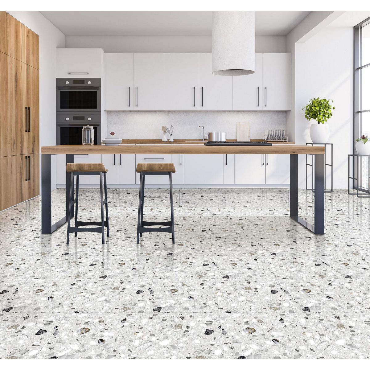 SCOP - Cerámico Terrazo Mediterrano 45x45 2.29 para piso y pared