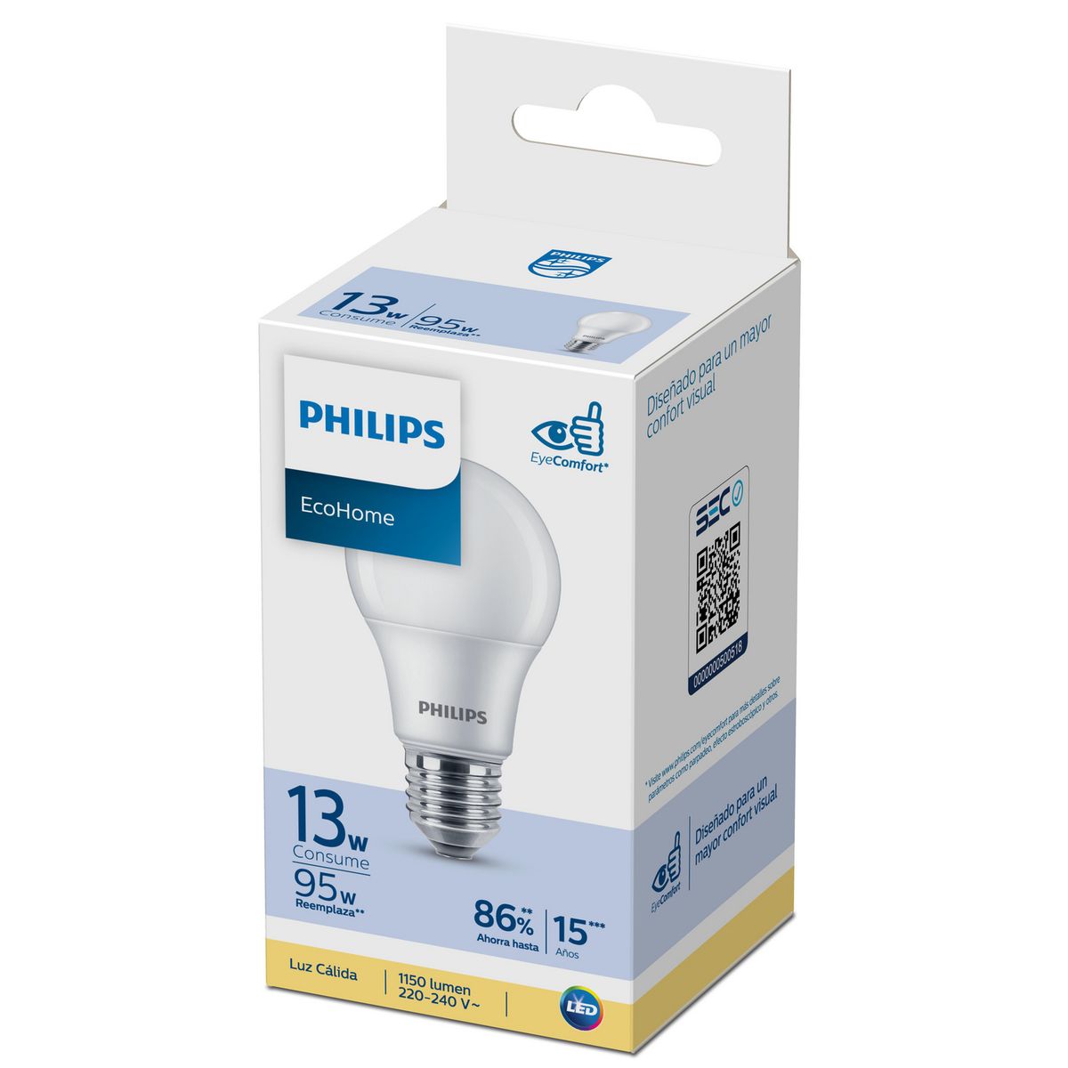 PHILIPS - Foco LED Ecohome LC 13W E27