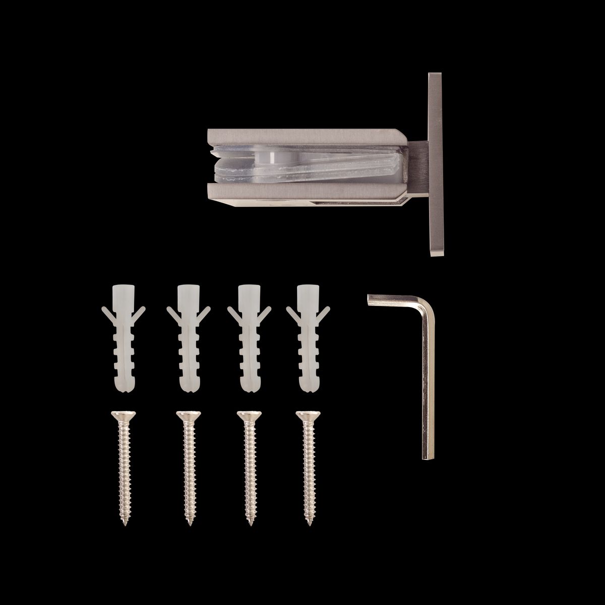  - Bisagra Baño Muro/Vidrio Cromado Ducha Trad.