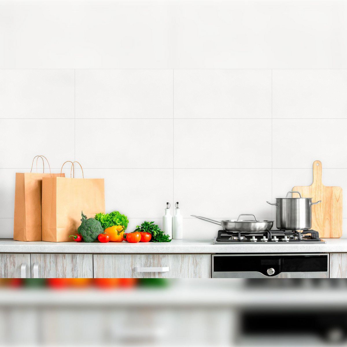 GALA - Cerámica Lisa Pixel White 30x60cm 1.44m2