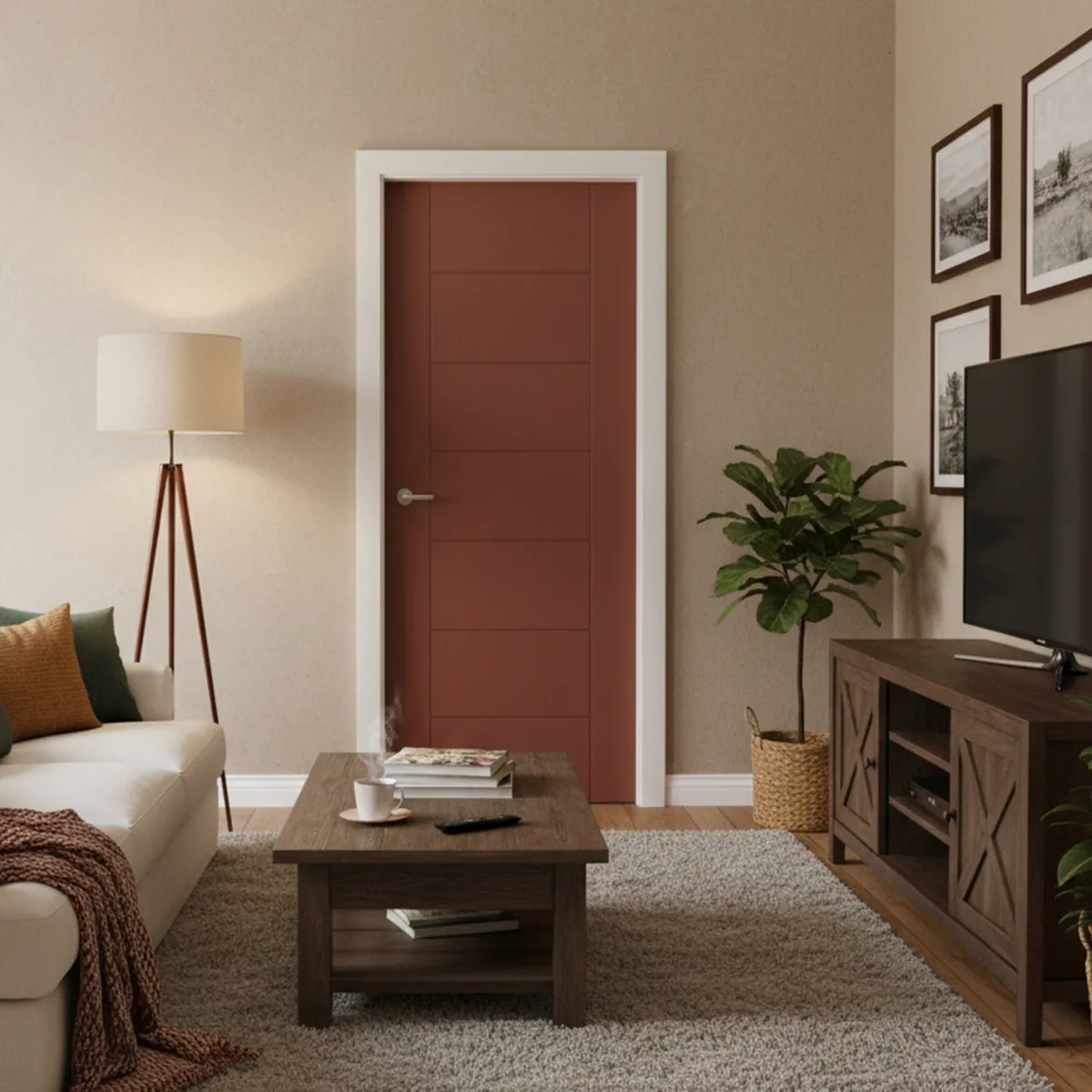 PAMA - Puerta Interior HDF Market Chocolate