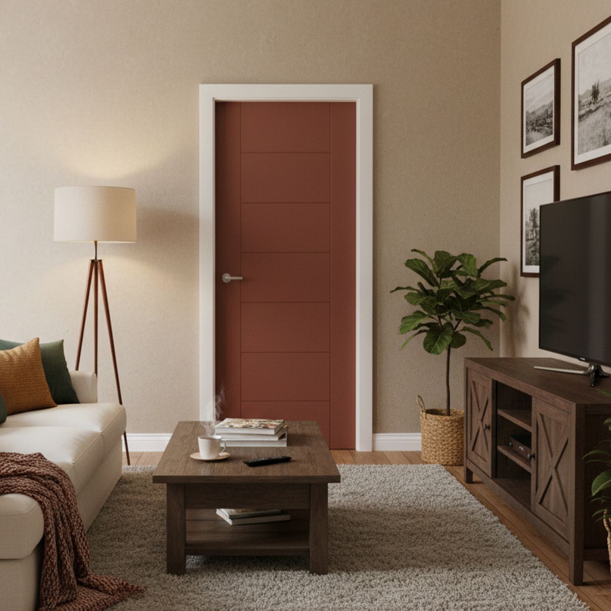 PAMA - Puerta Interior HDF Market Chocolate