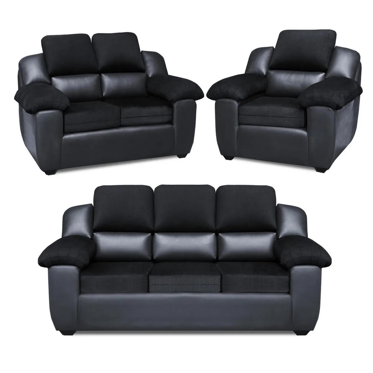 FORLI - Juego de Sala Montiano Negro 3-2-1