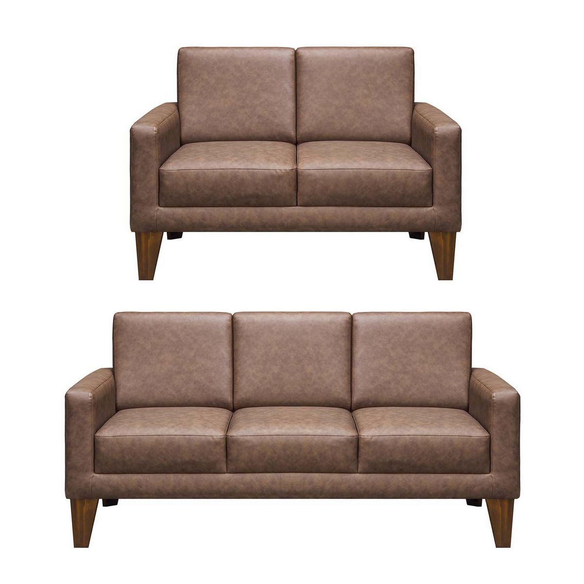 FORLI - Juego de Sala Lineal Sofia Capuccino 3-2