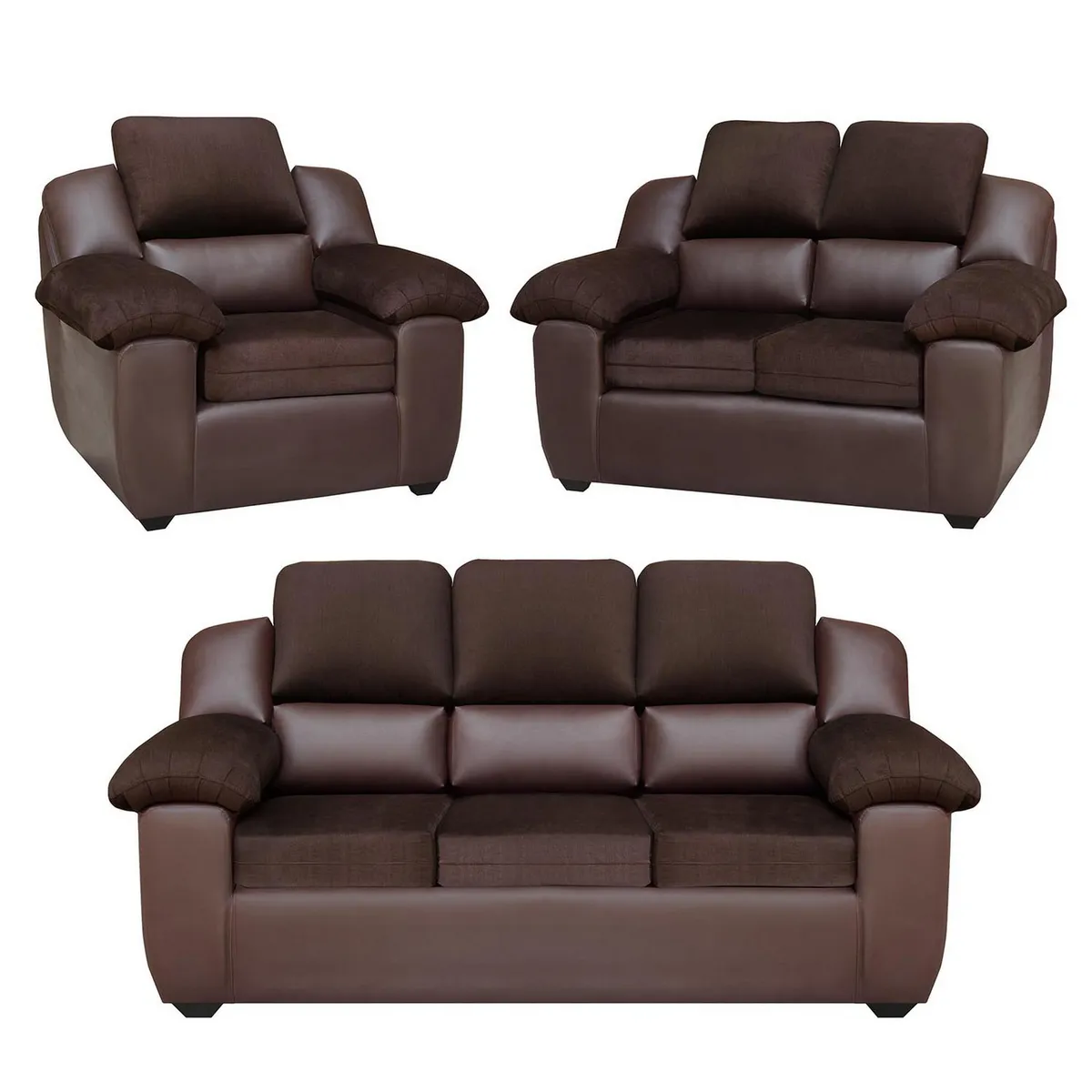 FORLI - Juego de Sala Montiano Marrón 3-2-1