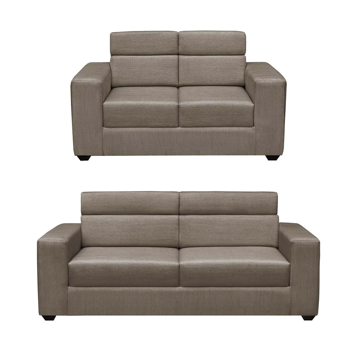 FORLI - Juego de Sala Lineal Mundial 3-2 Tela Marrón