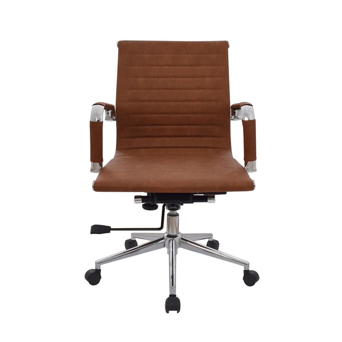 BONNO - Silla de Escritorio Boss Espaldar Medio Camel Bonno