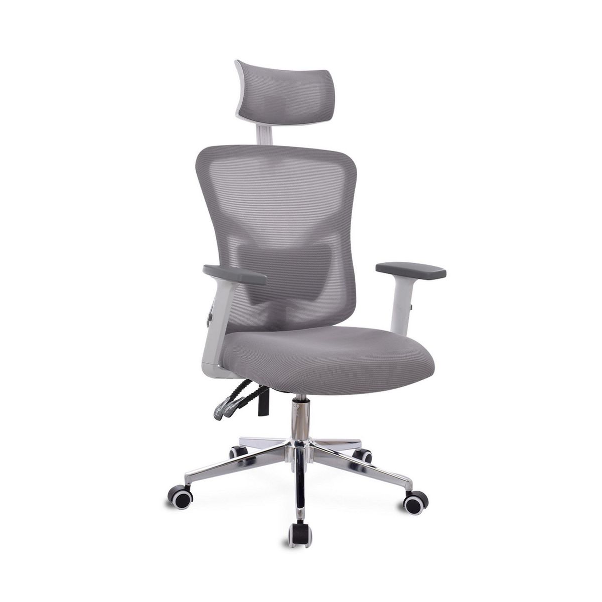 BONNO - Silla de Escritorio Fone Ultra con Cabecero Gris Bonno