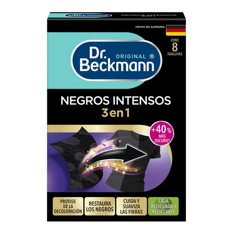 DR BECKMANN - Toallitas Negros Intensos 8und