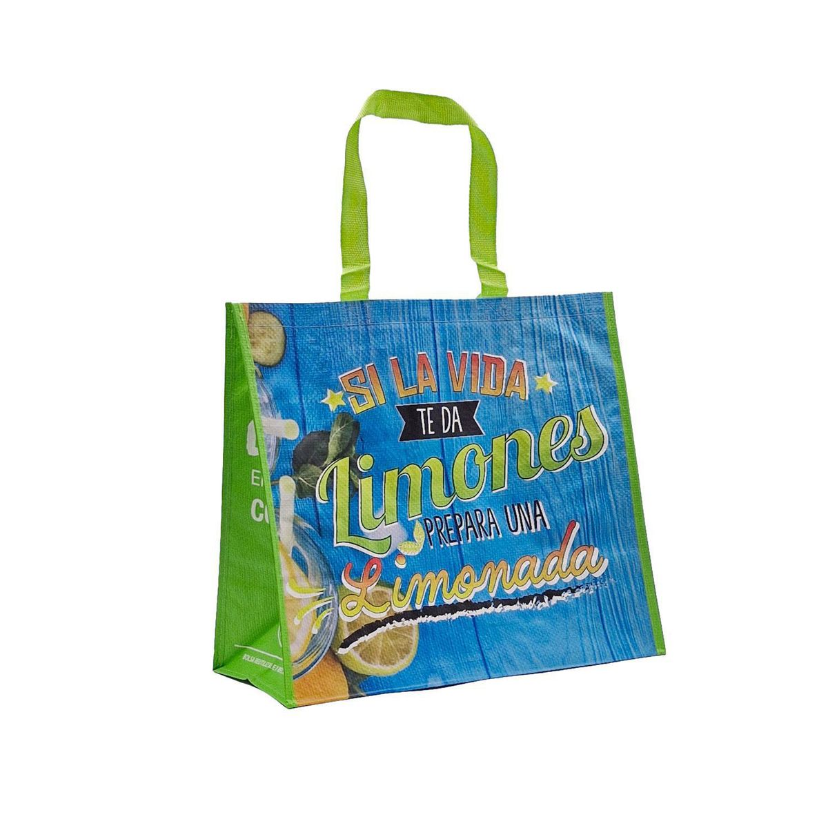 UNIBAG - Bolsa Reutilizable Laminada Limonadaa