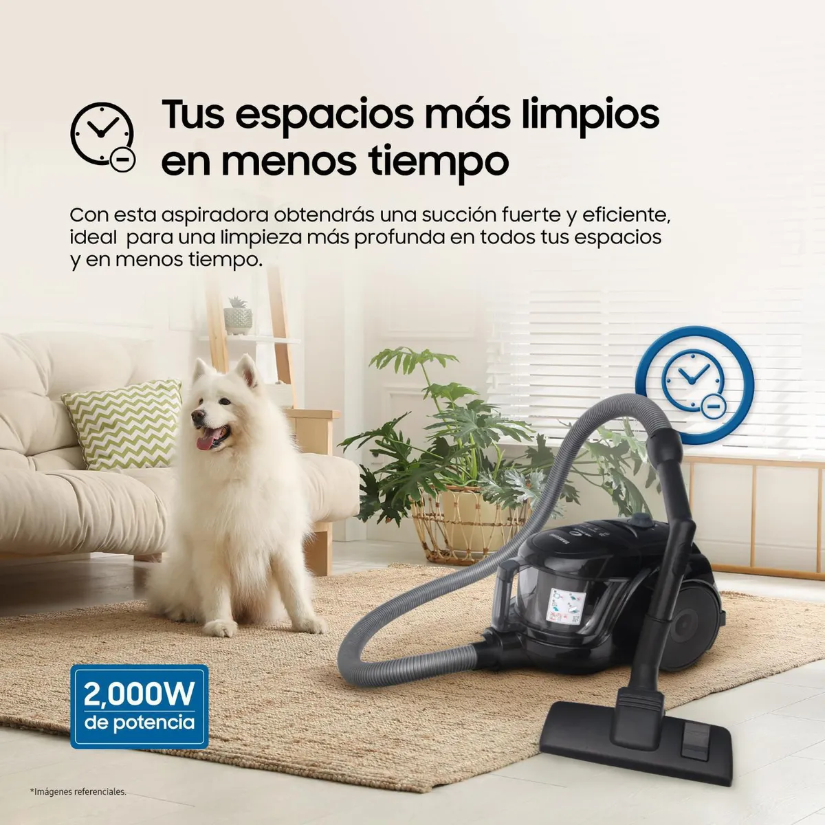 SAMSUNG - Aspiradora de Arrastre 2000W VCC4580V3K/XZS