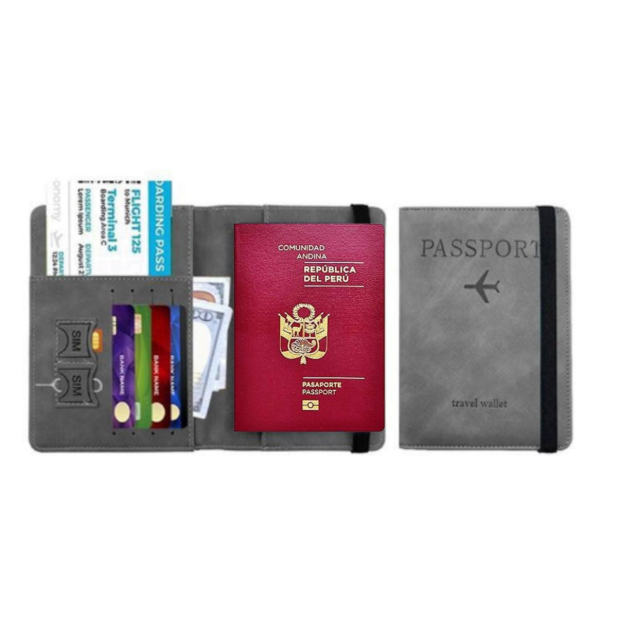 GENERICO - Organizador de Pasaporte y Documentos de Viaje