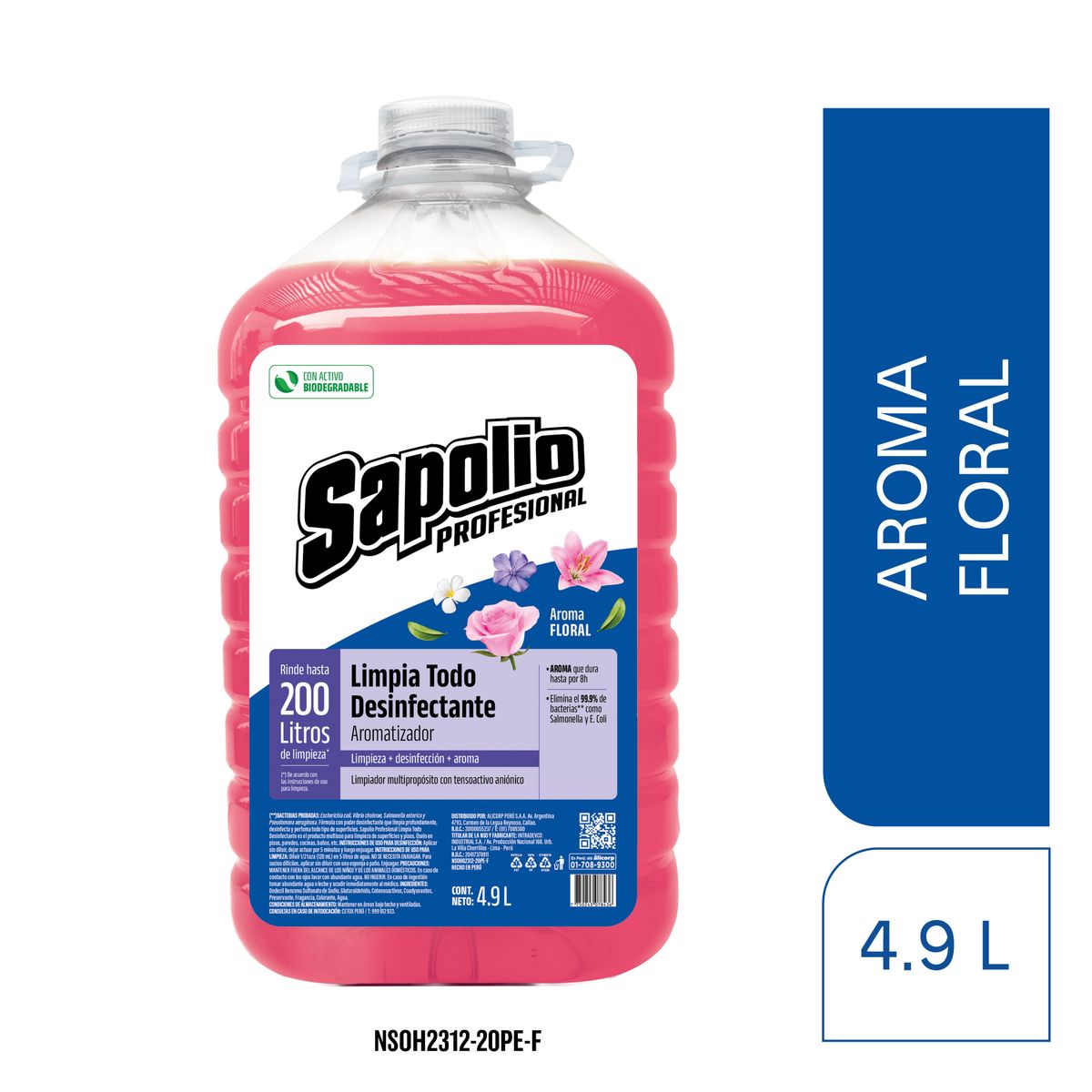 SAPOLIO - Limpiatodo Sapolio Floral 4.9L