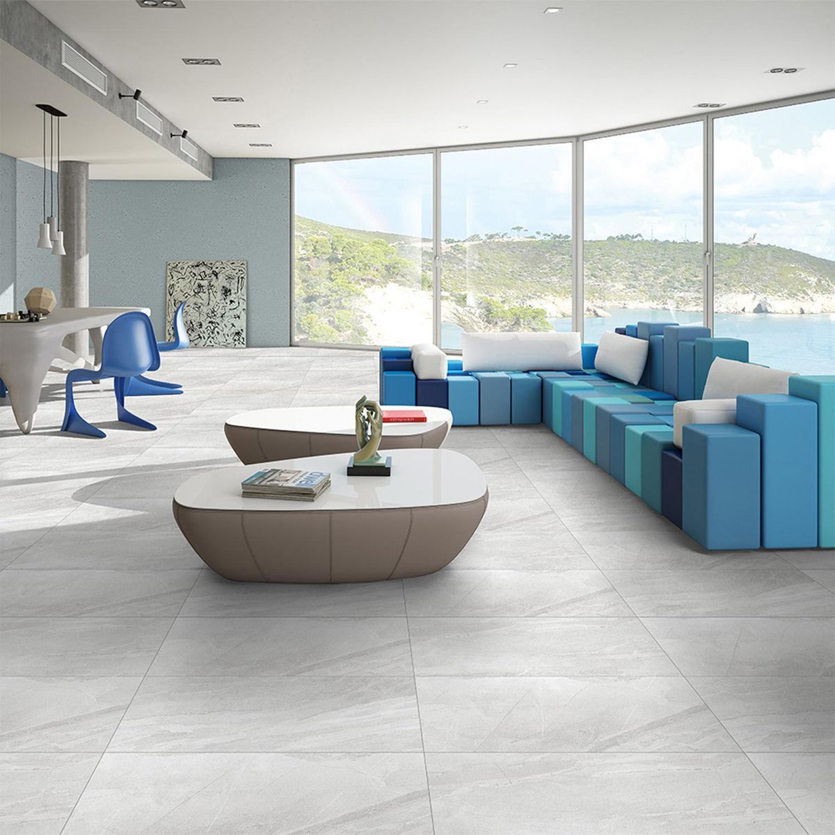  - Porcelanato Gris 60x120cm 2,88m2 Gaia Grey Mate