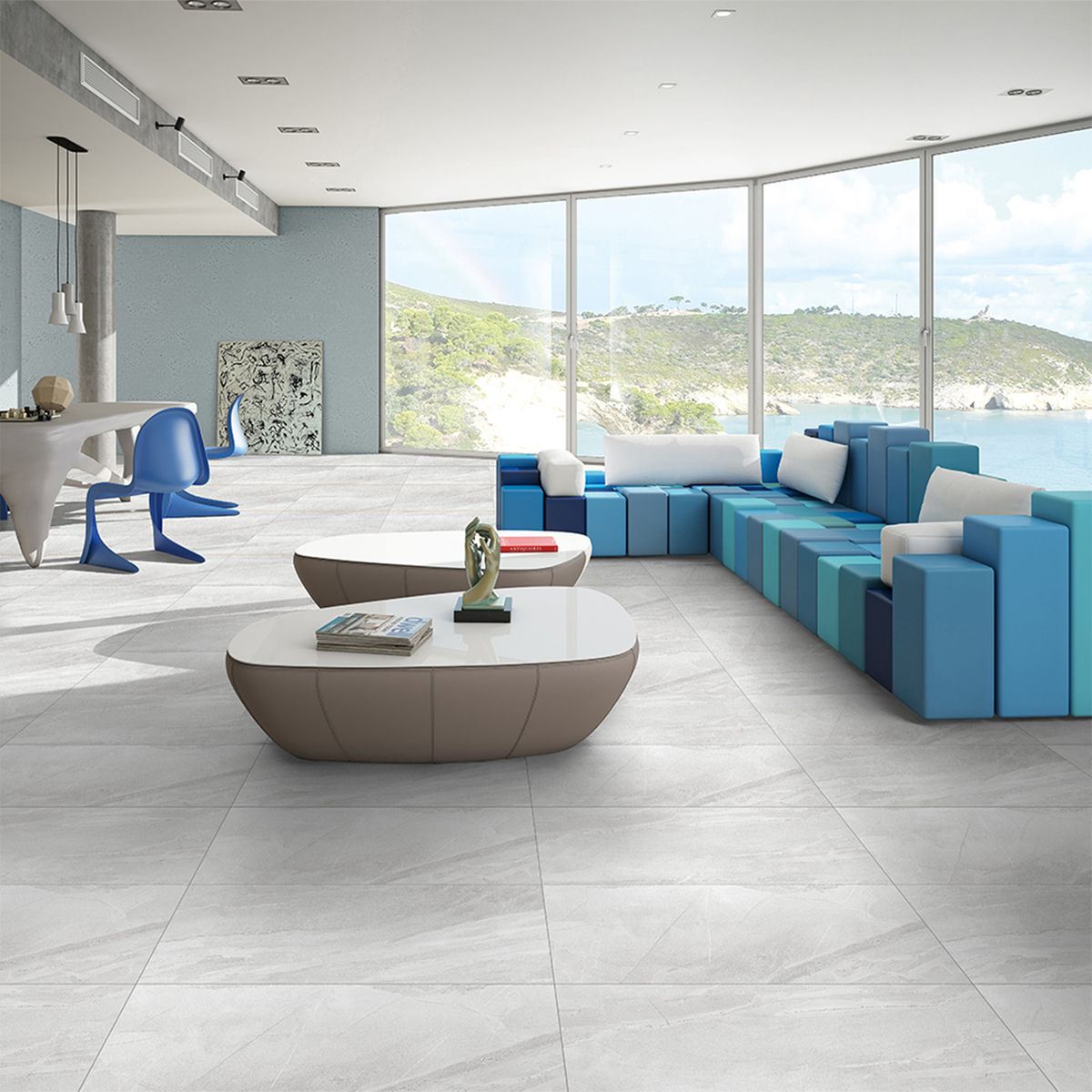  - Porcelanato Gris 60x120cm 2,88m2 Gaia Grey Mate