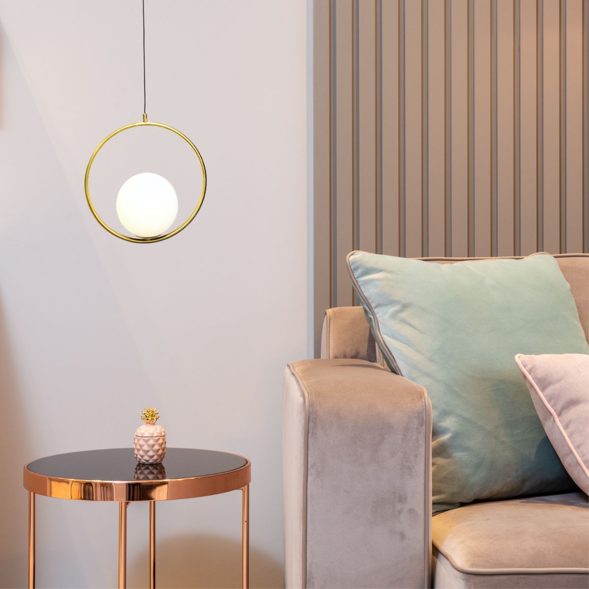 GZ LIGHTING - Lámpara Colgante Doble Esfera 1L E27