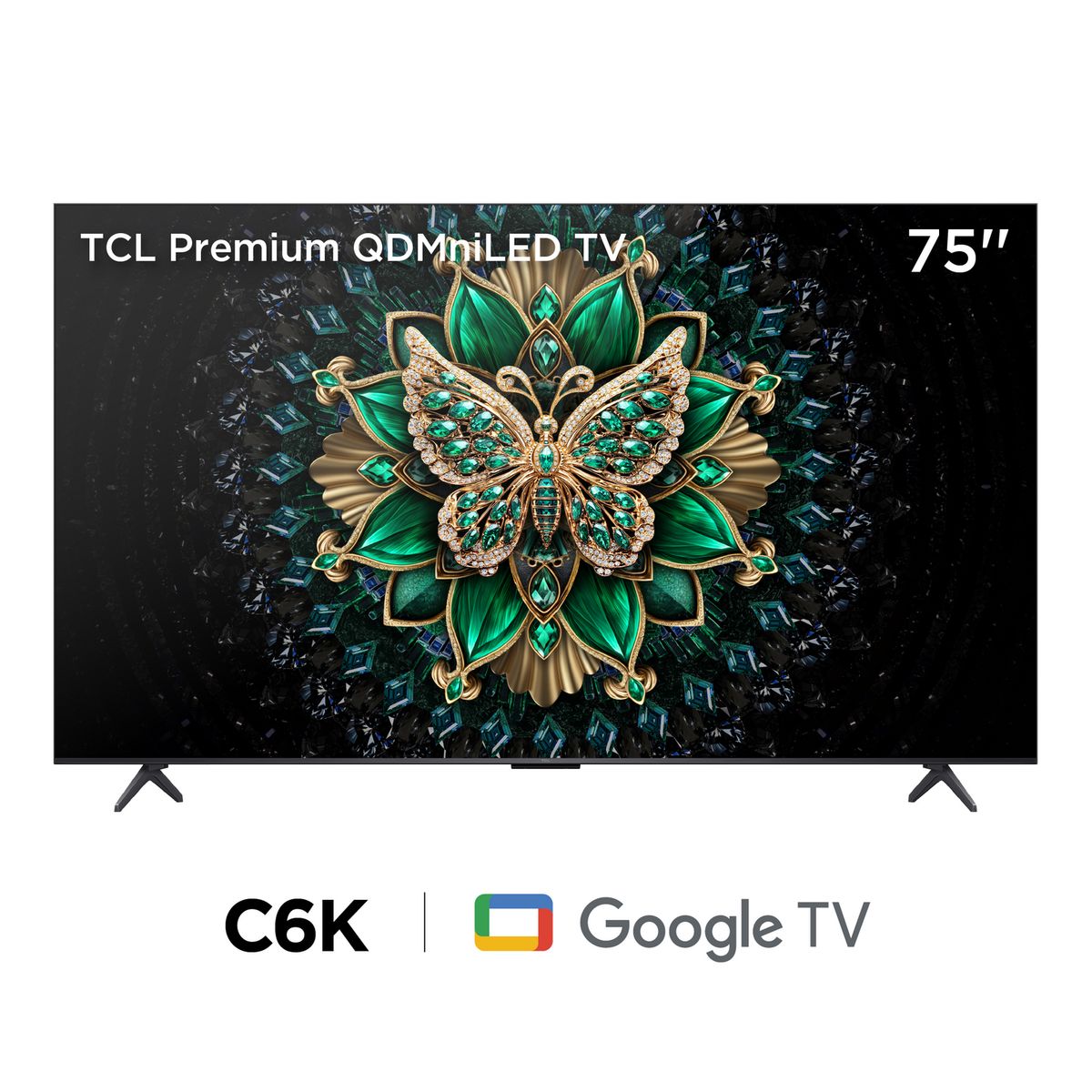 TCL - Televisor QLED 75 " 4K Ultra HD Google TV 75C6K