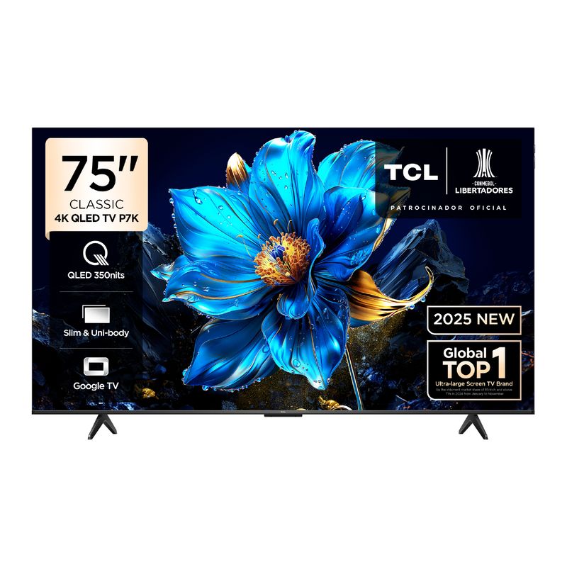 TCL - Televisor 75" QLED 4K Ultra HD 75P7K