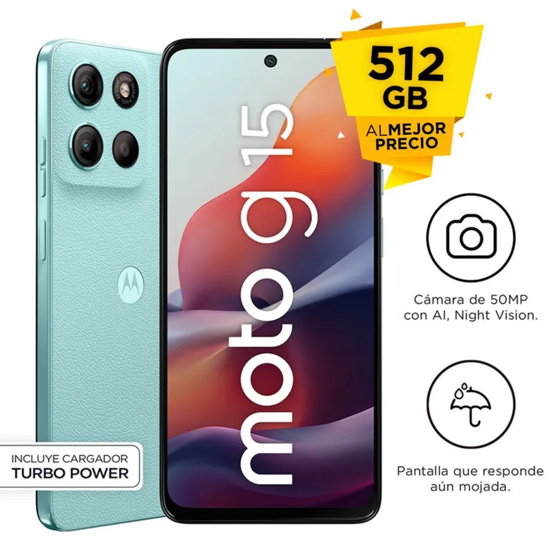 MOTOROLA - Motorola G15 4Gb+512Gb Celeste
