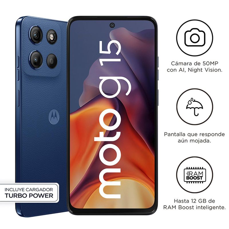 MOTOROLA - Motorola G15 4Gb+512Gb Azul