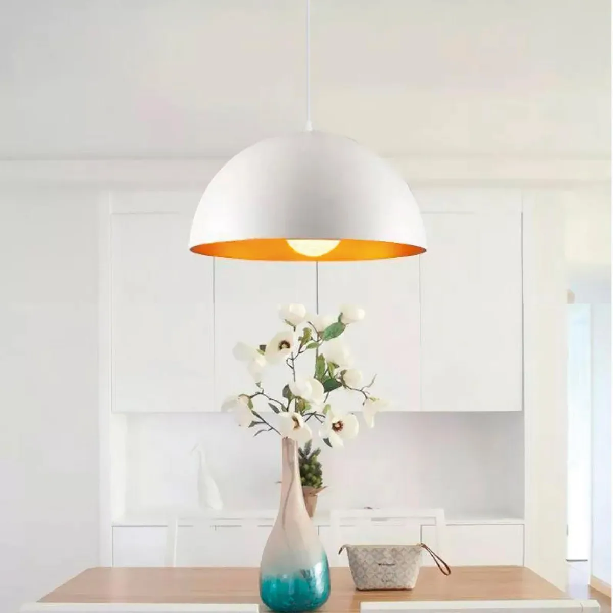 LIGHTECH - LÁMPARA COLGANTE BOWL 1L E27 BLANCO