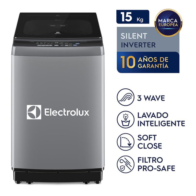 ELECTROLUX - Lavadora EWIP15F2XSWG 15Kg