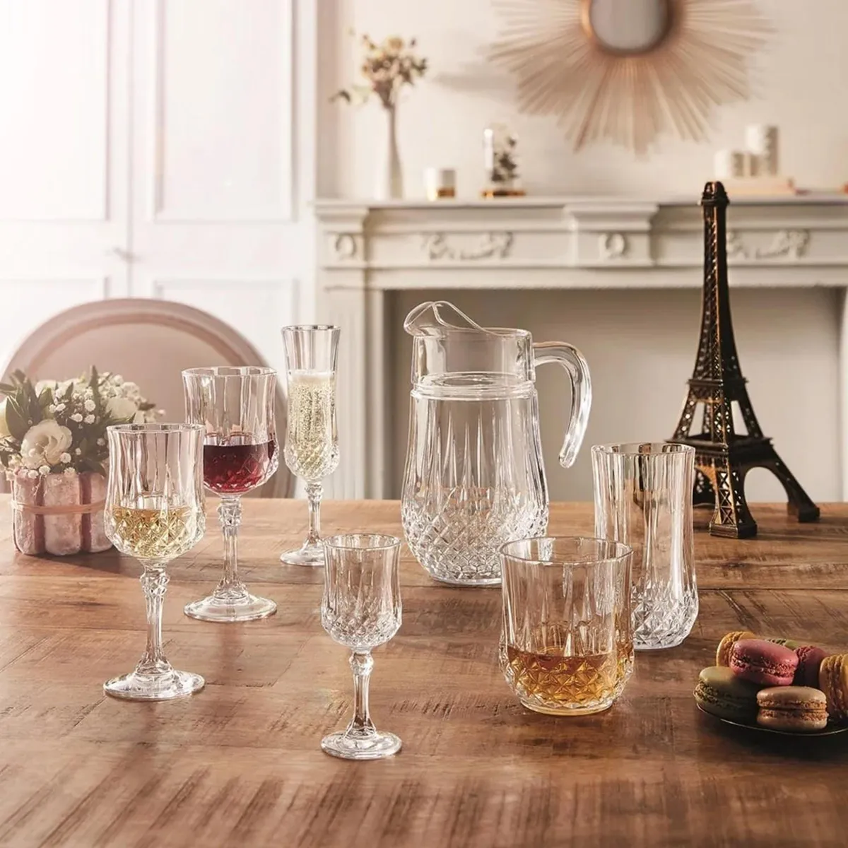 CRISTAL DE ARQUES - Set 6 Vaso Bajo Longchamp 320ml