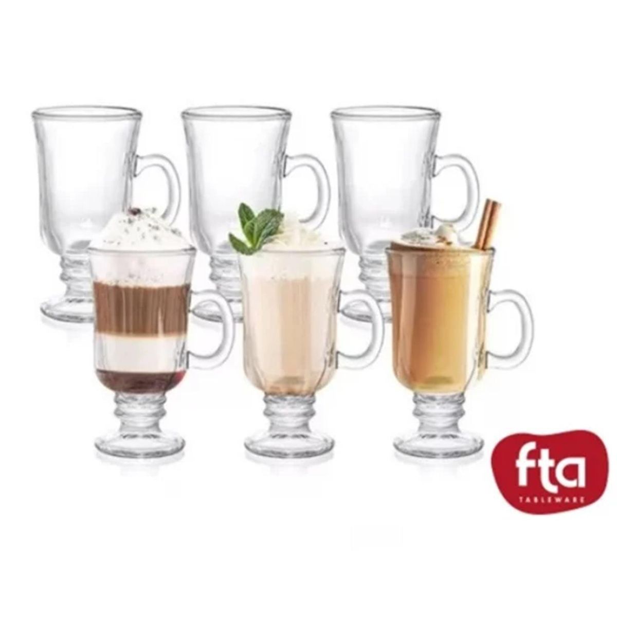 FTA - Set 6 Tazas de Café Bill 240ml