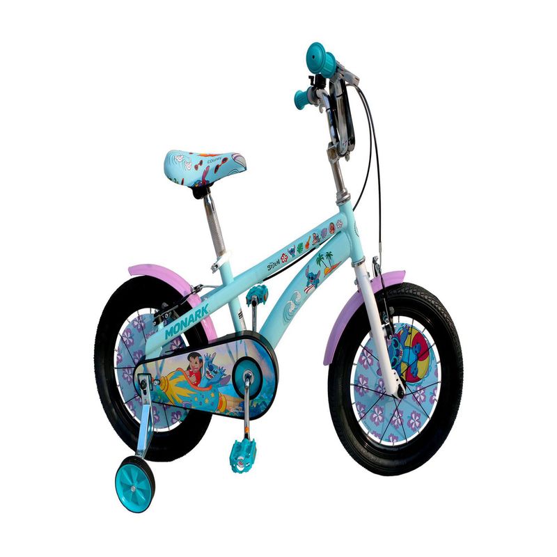 MONARK - Bicicleta Monark Stitch Aro 16" Celeste