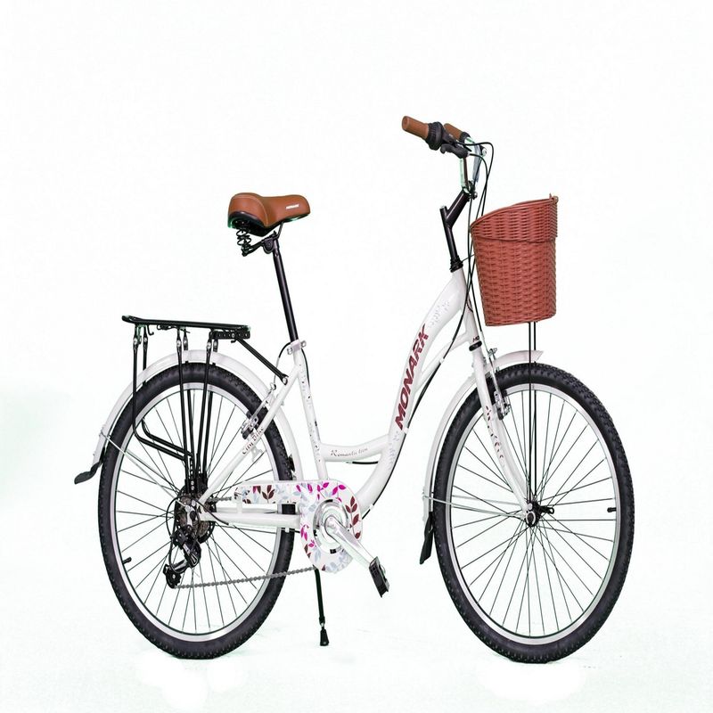 MONARK - Bicicleta Monark Romantic Teen Aro 24" Gris Claro