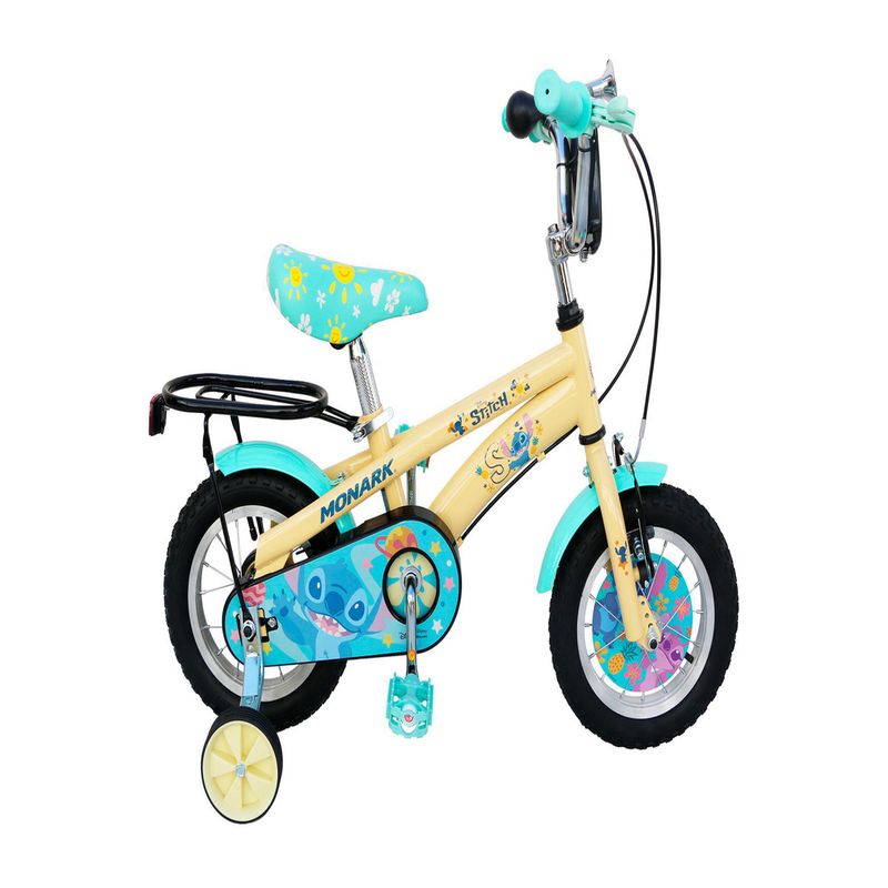 MONARK - Bicicleta Monark Stitch & Angel Aro 12" Amarillo