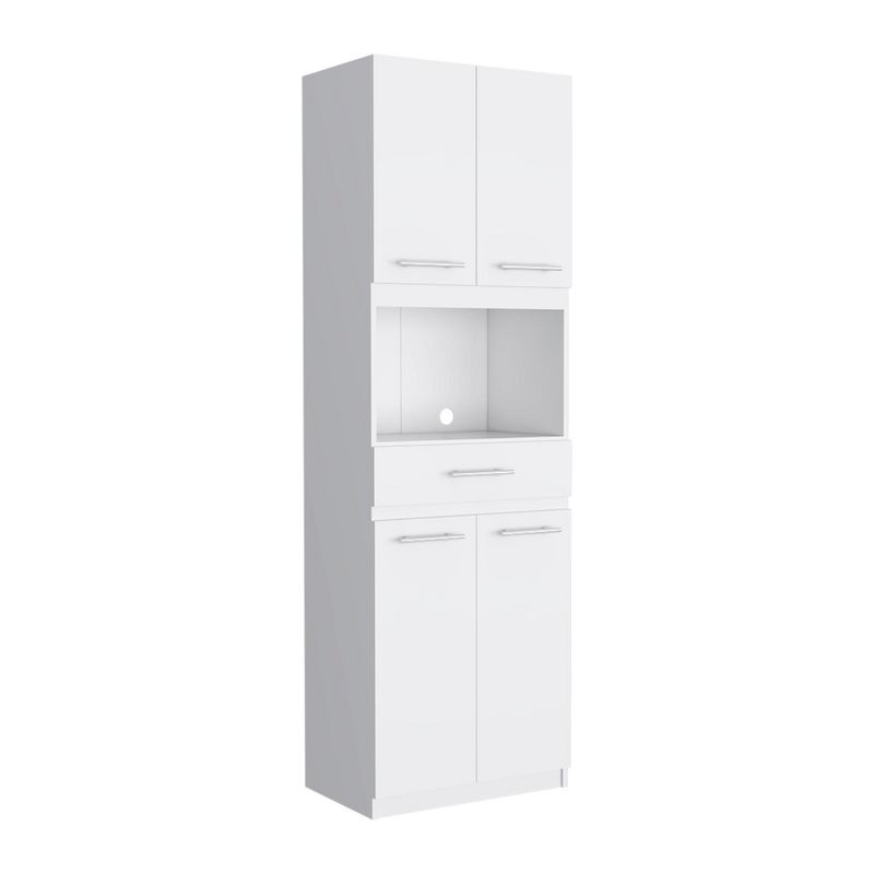 TUHOME - Mueble Microondas Manchester Blanco