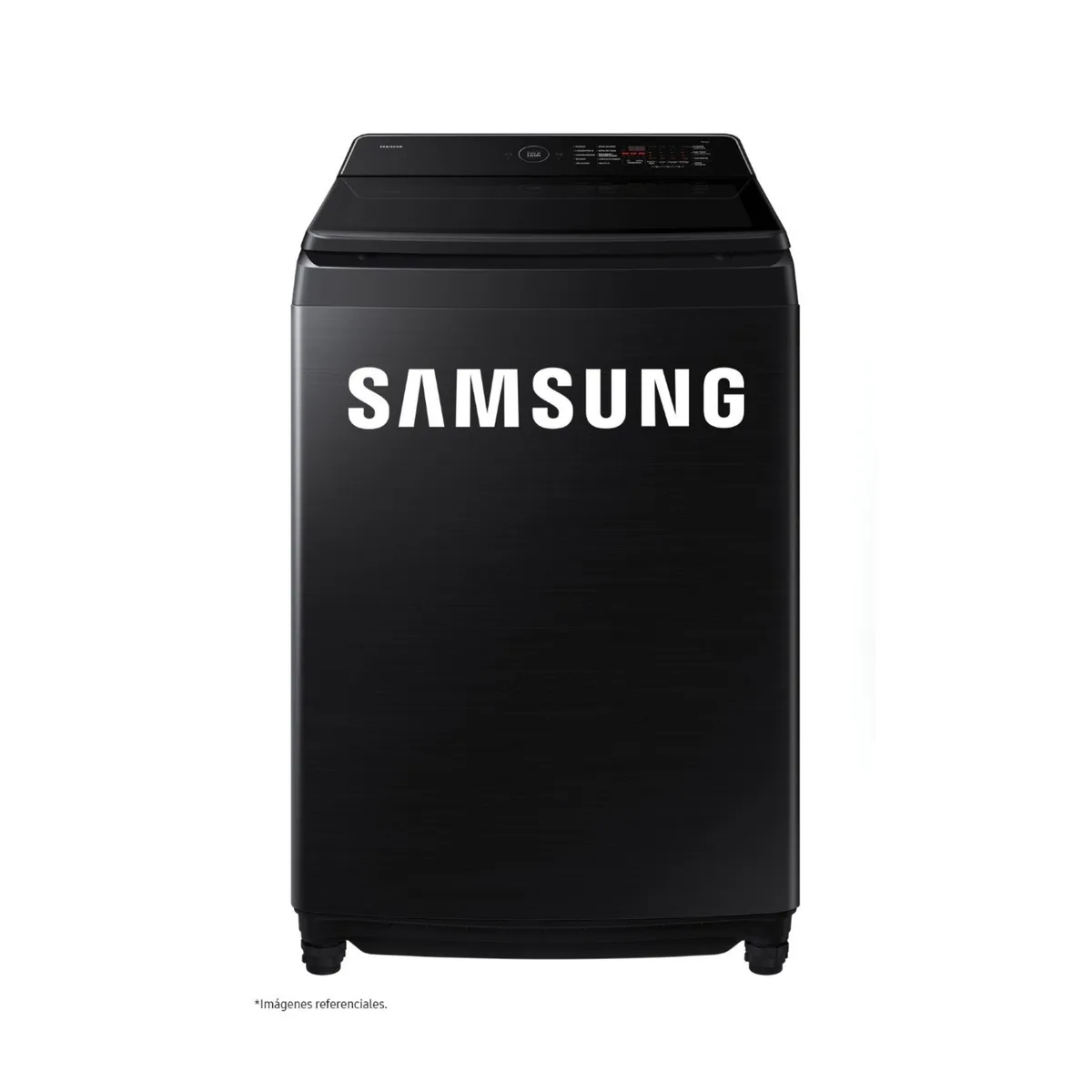 SAMSUNG - Lavadora Samsung 19 kg Negro Carga Superior WA80F19S8BPE