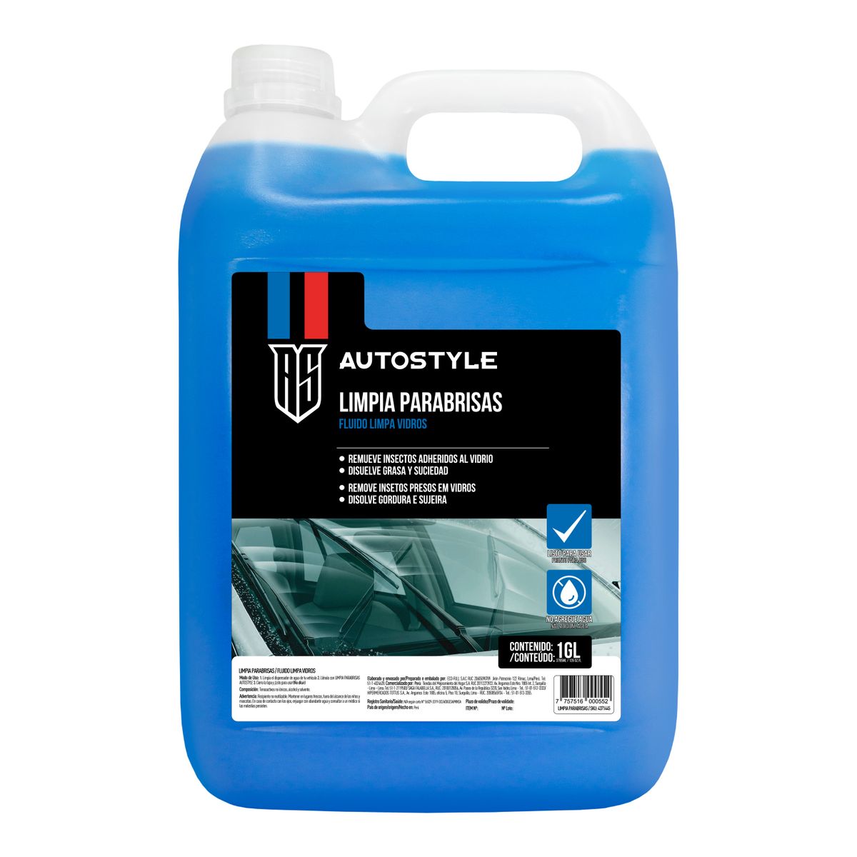 AUTOSTYLE - Limpia Parabrisas Eco-Full 1Gl