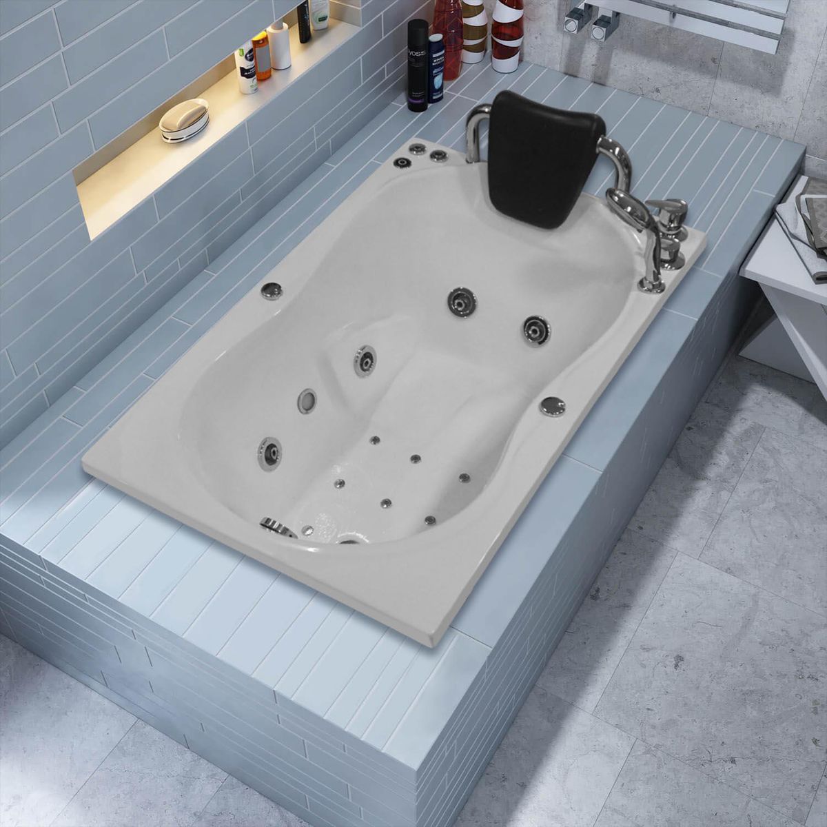 CUBA&SPA - Tina Hidromasaje Moderna 121x75xm