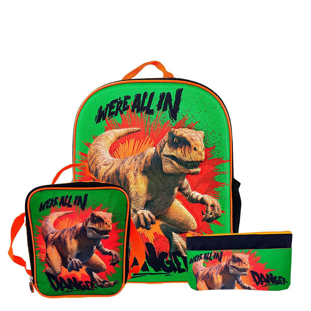 SCOOL - Set Mochila Jurassic Verde
