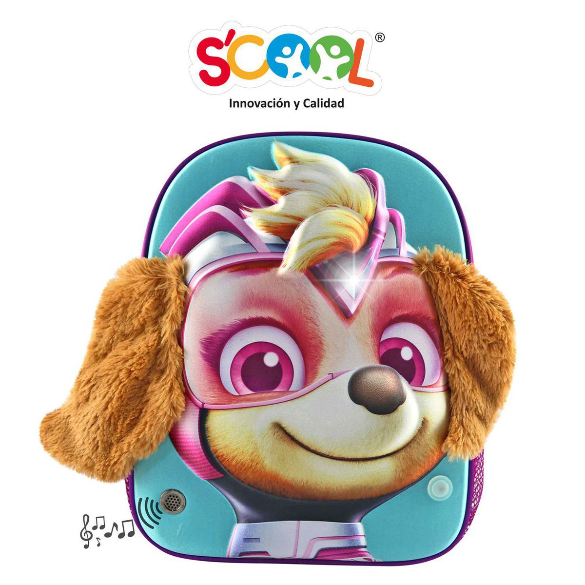 SCOOL - Set Mochila con Luces y Sonido Paw Patrol Skye