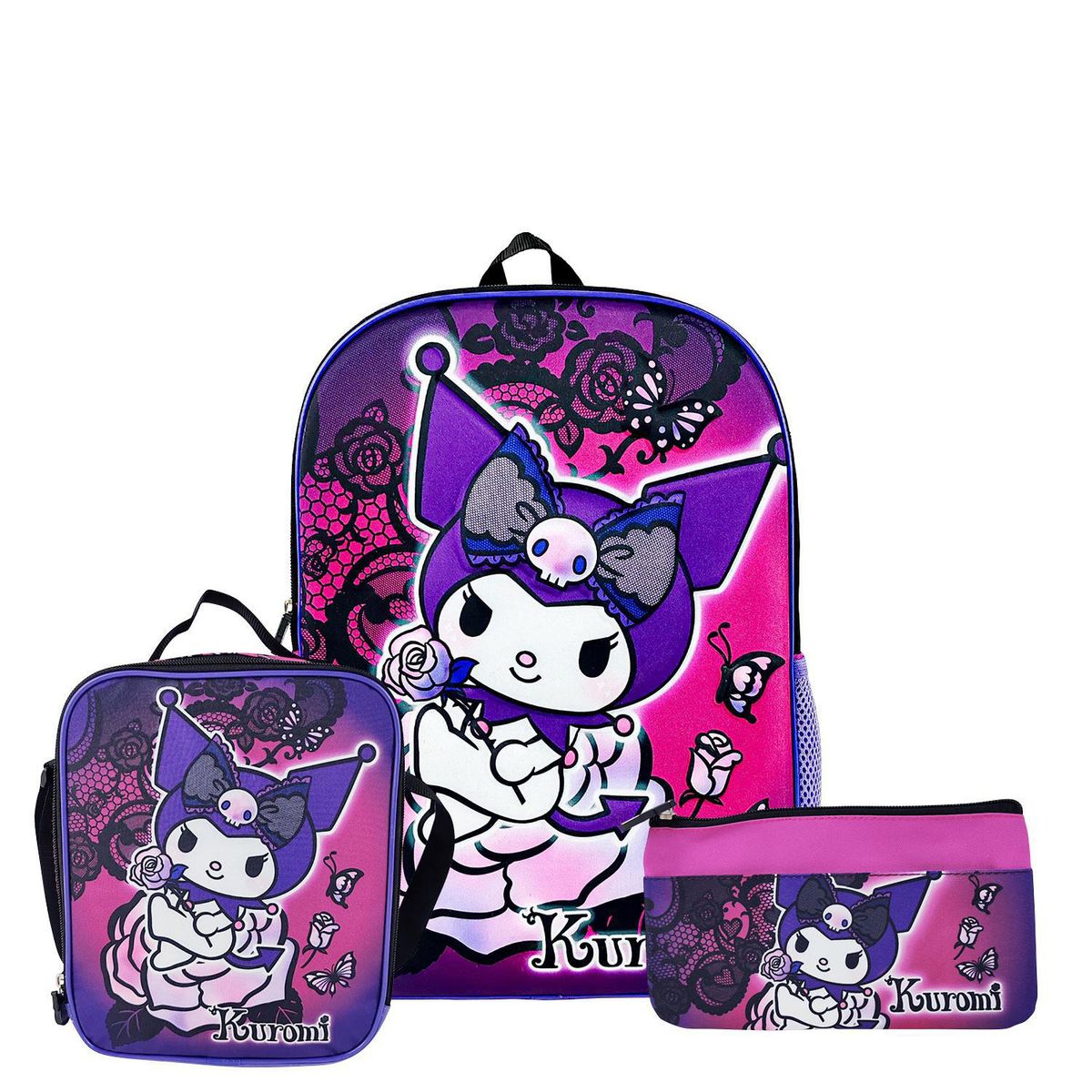 SCOOL - Set Mochila Kuromi Morado