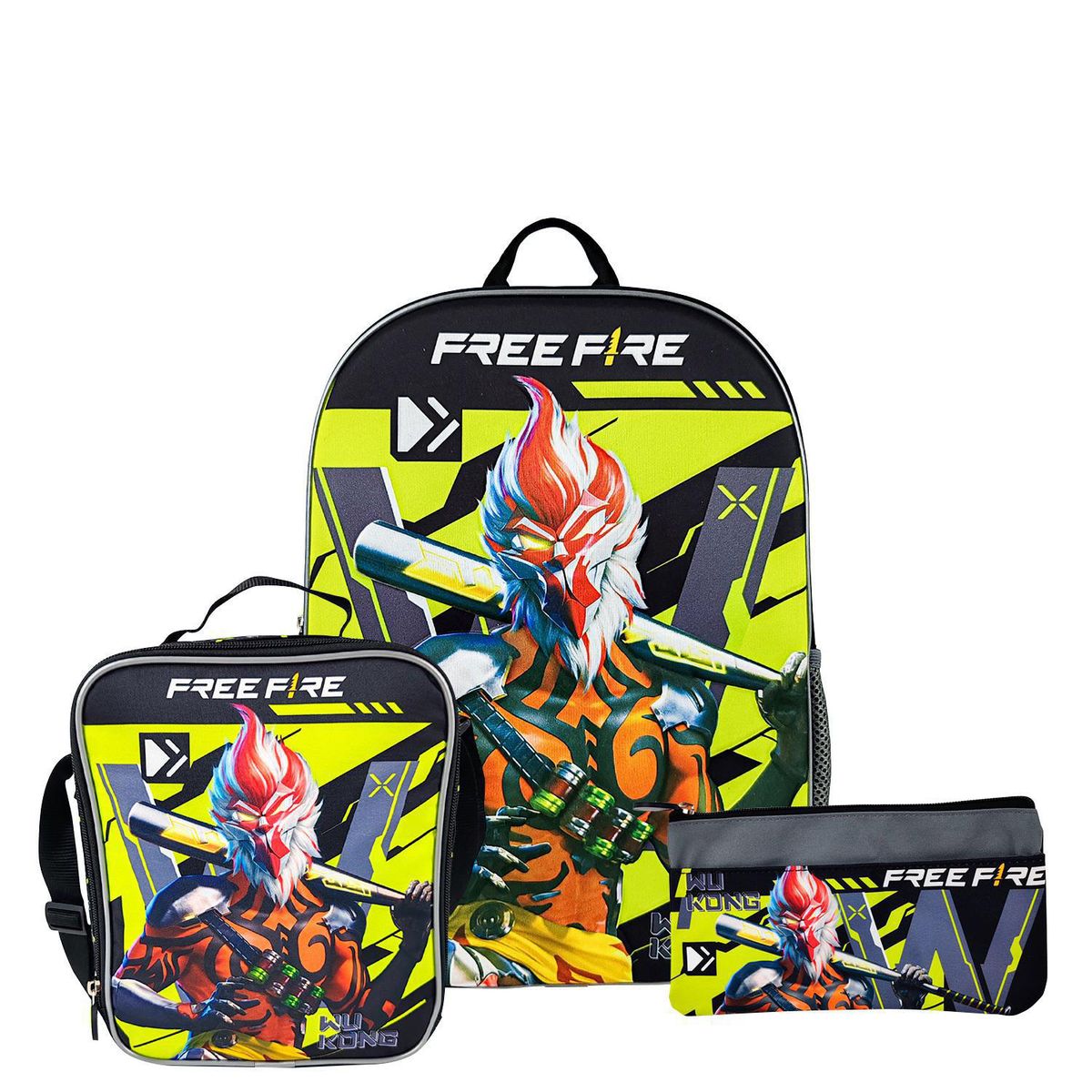SCOOL - Set Mochila 2 Bolsillos Free Fire