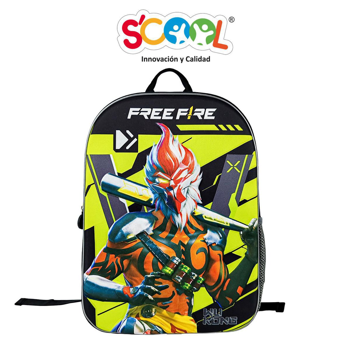 SCOOL - Set Mochila 2 Bolsillos Free Fire