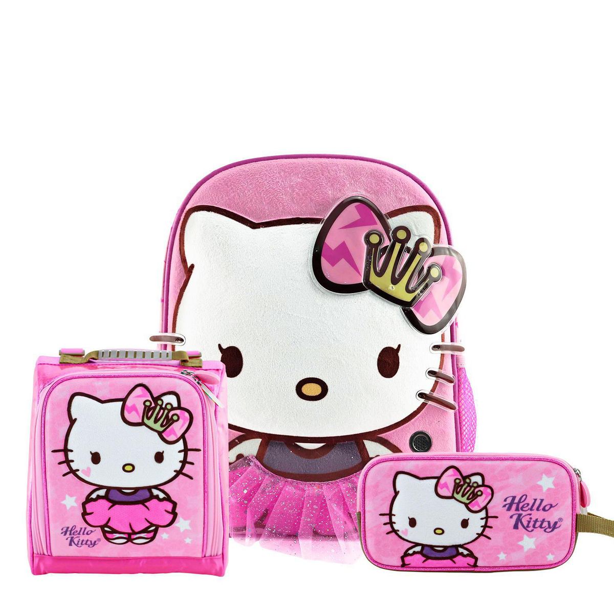 SCOOL - Set Mochila con Luces y Sonido Hello Kitty