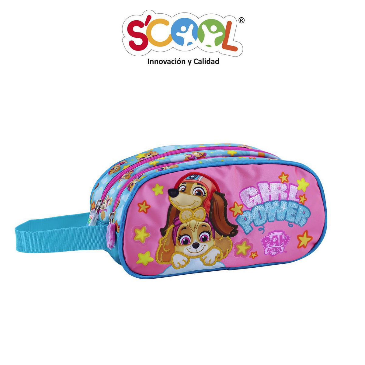 SCOOL - Cartuchera 3D Premiun Paw Patrol Rosado