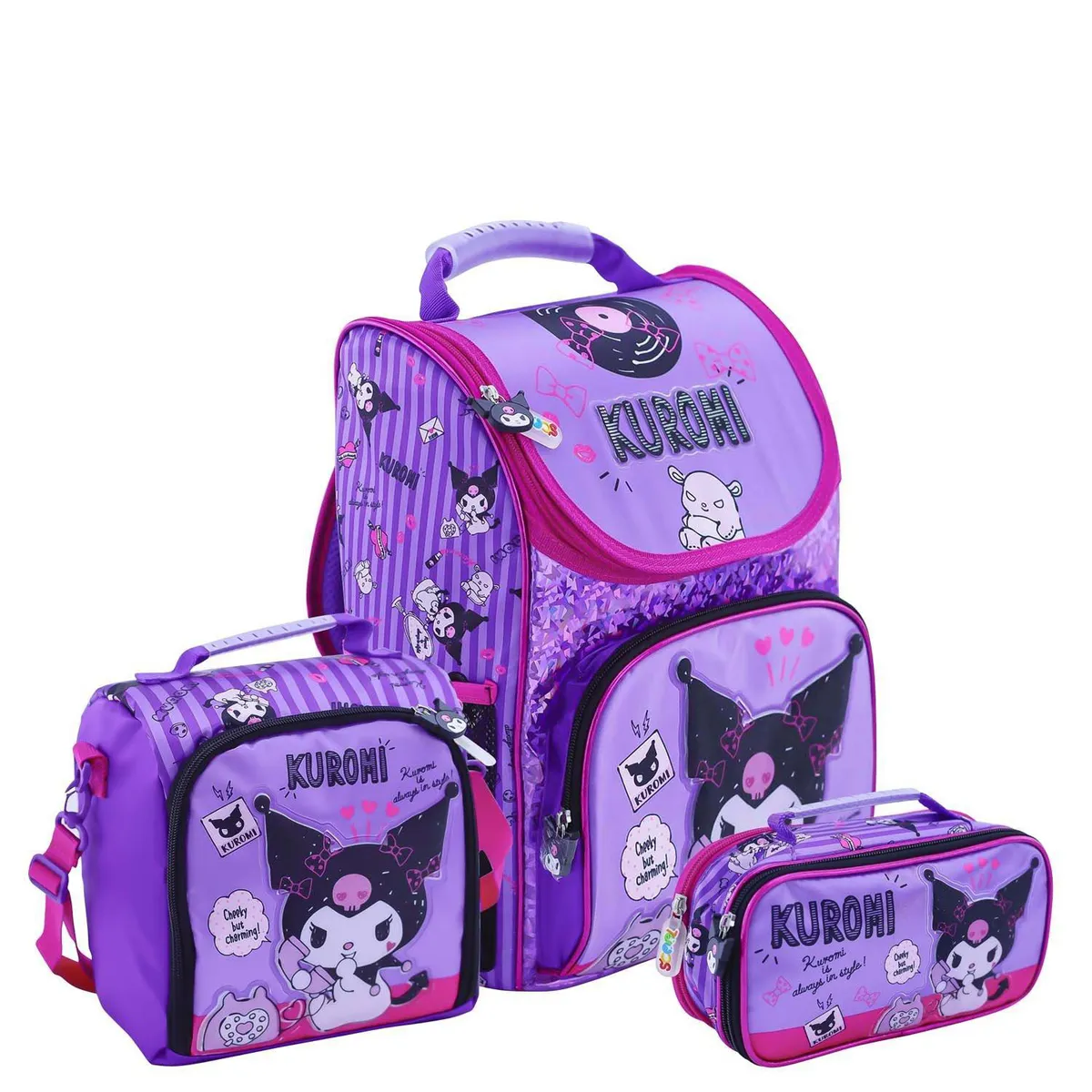 SCOOL - Set Mochila Kuromi Morado