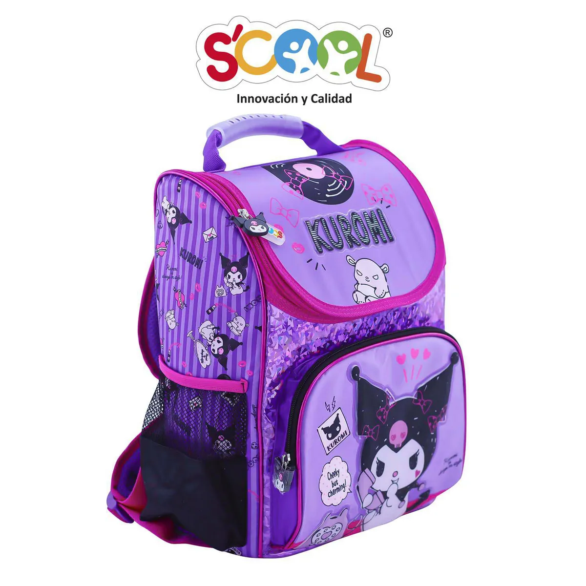 SCOOL - Set Mochila Kuromi Morado