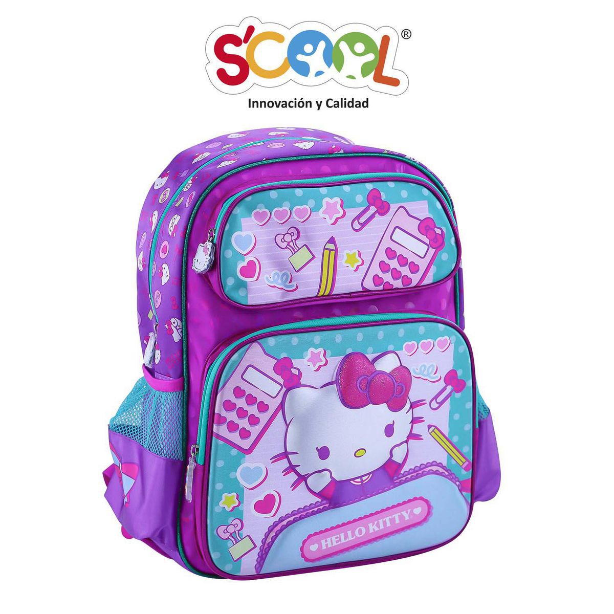 SCOOL - Set Mochila Hello Kitty Rosado